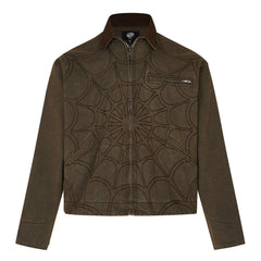 Retro Spider Web Embroidered Jacket