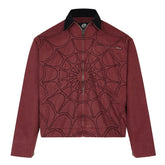 Retro Spider Web Embroidered Jacket