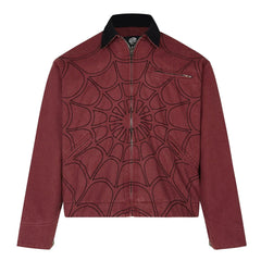Retro Spider Web Embroidered Jacket