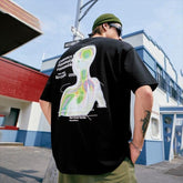 Slogan Graphic Oversized T-Shirt