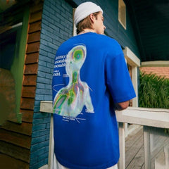 Slogan Graphic Oversized T-Shirt