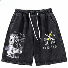 "SOLO SHADOW ON THE SIDEWALK" Cargo Short