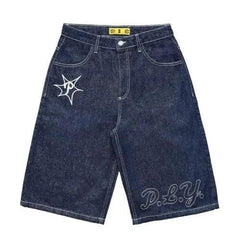 Y2K Casual Letter Printed Jorts