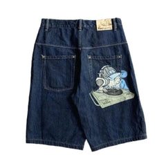 Y2K Casual Letter Printed Jorts