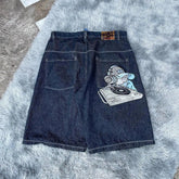 Y2K Casual Letter Printed Jorts