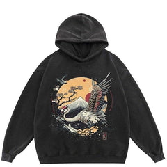 Sunset Sky Graphic Oversized Hoodie