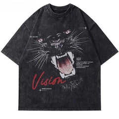 Vintage Black Predatory Tiger T-Shirt