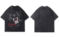 Vintage Black Predatory Tiger T-Shirt
