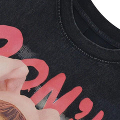 Vintage Clown Print Oversize T-Shirt