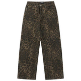 Vintage Leopard Retro Denim Jean