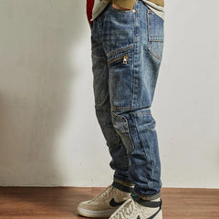 Vintage Motorcycle-Riding Cargo Pant