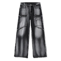 Vintage Old Wash Patchwork Jeans