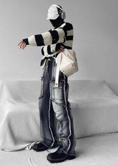 Vintage Old Wash Patchwork Jeans