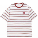 Vintage Retro Casual Striped T Shirt