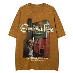 Vintage "SMOKING TIME 1987" T-Shirt
