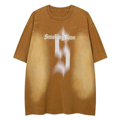 Vintage "SMOKING TIME" Oversized T-Shirt