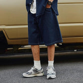 Vintage Straight Denim Short