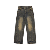 Vintage Patchwork Straight Jean