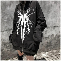 White Ghost Gothic Sweatshirt