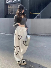 White Heart Leggings  Pants