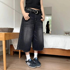 Y2k Wide-Leg Denim Women's Short