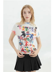 Y2k Graphic Print Top