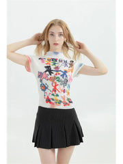 Y2k Graphic Print Top
