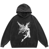 Y2K Angel Graphic Oversized Hoodie