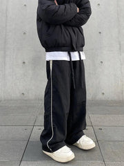 Y2K Black Cargo Casual Pants