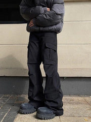 Y2k Casual Wide Leg Cargo Pant