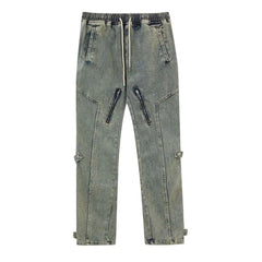 Y2k Denim Distressed Cargo Pant