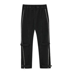 Y2k Denim Distressed Cargo Pant