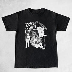 Y2k Don't Panic Printed T-Shirt