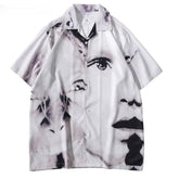 Y2K Eye Graphic Print Punk Shirt