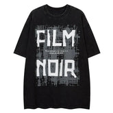 Y2k FILM NOIR Letter Printed T-Shirts