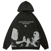 Y2K Mirror Reflection Oversize Hoodie