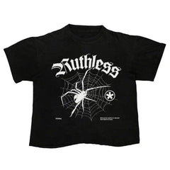 Y2K Gothic Spider T-Shirt