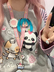 Y2k Harajuku Kawaii Striped Sweatshirt