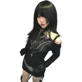 Y2K Knitted Grunge Ribbed Top