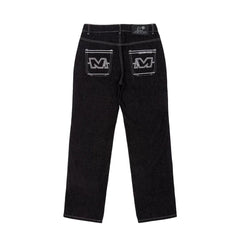 Y2k Letter Printed Black Pants