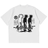 Y2k Oversized Graphic Print Shadow T-Shirt