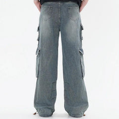 Y2K Retro Cargo Denim Pant