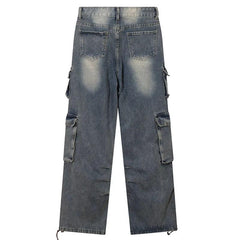 Y2K Retro Cargo Denim Pant