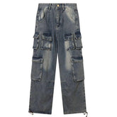 Y2K Retro Cargo Denim Pant