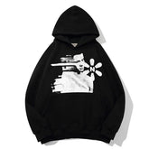 Y2K Shadow Printed Oversized Hoodie
