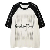 Y2K "SMOKING TIME" Oversized T-Shirt