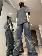 Y2K Star Aesthetic Denim Jeans