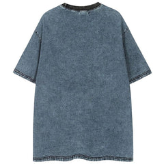 Y2K Star Splicing Letter Printed T-Shirts