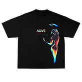 Y2K "STAY ALIVE" Oversize T-Shirt