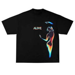 Y2K "STAY ALIVE" Oversize T-Shirt